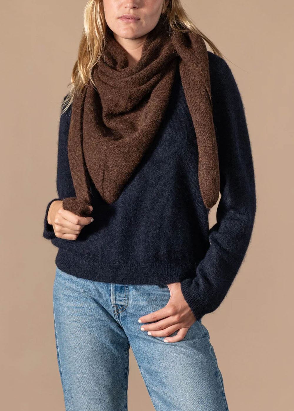 ECHARPE BANDANA ANN TUIL CERISE