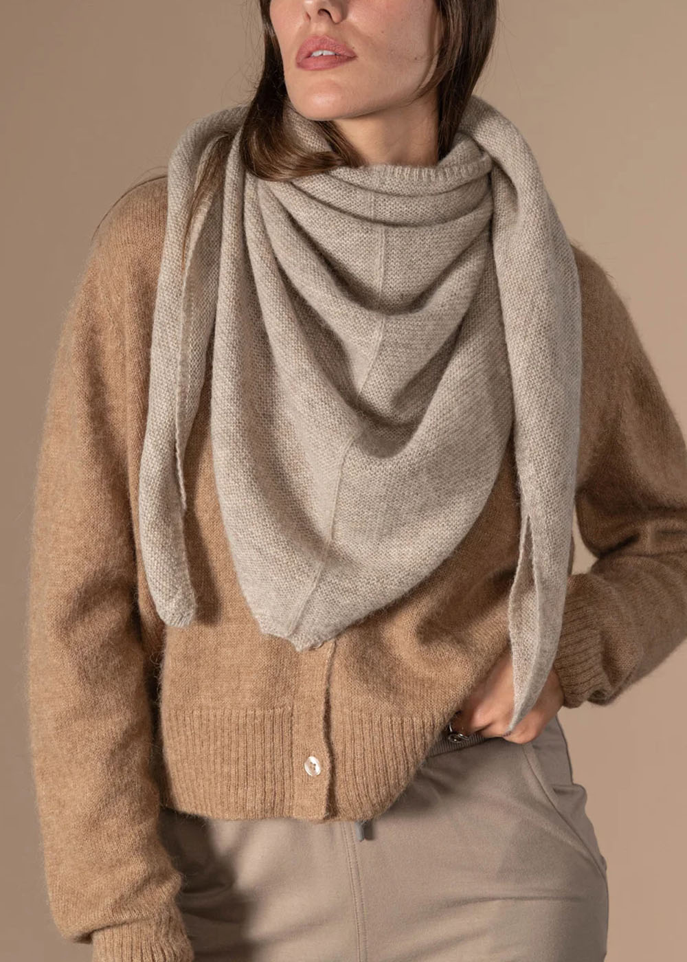 ECHARPE BANDANA ANN TUIL CERISE