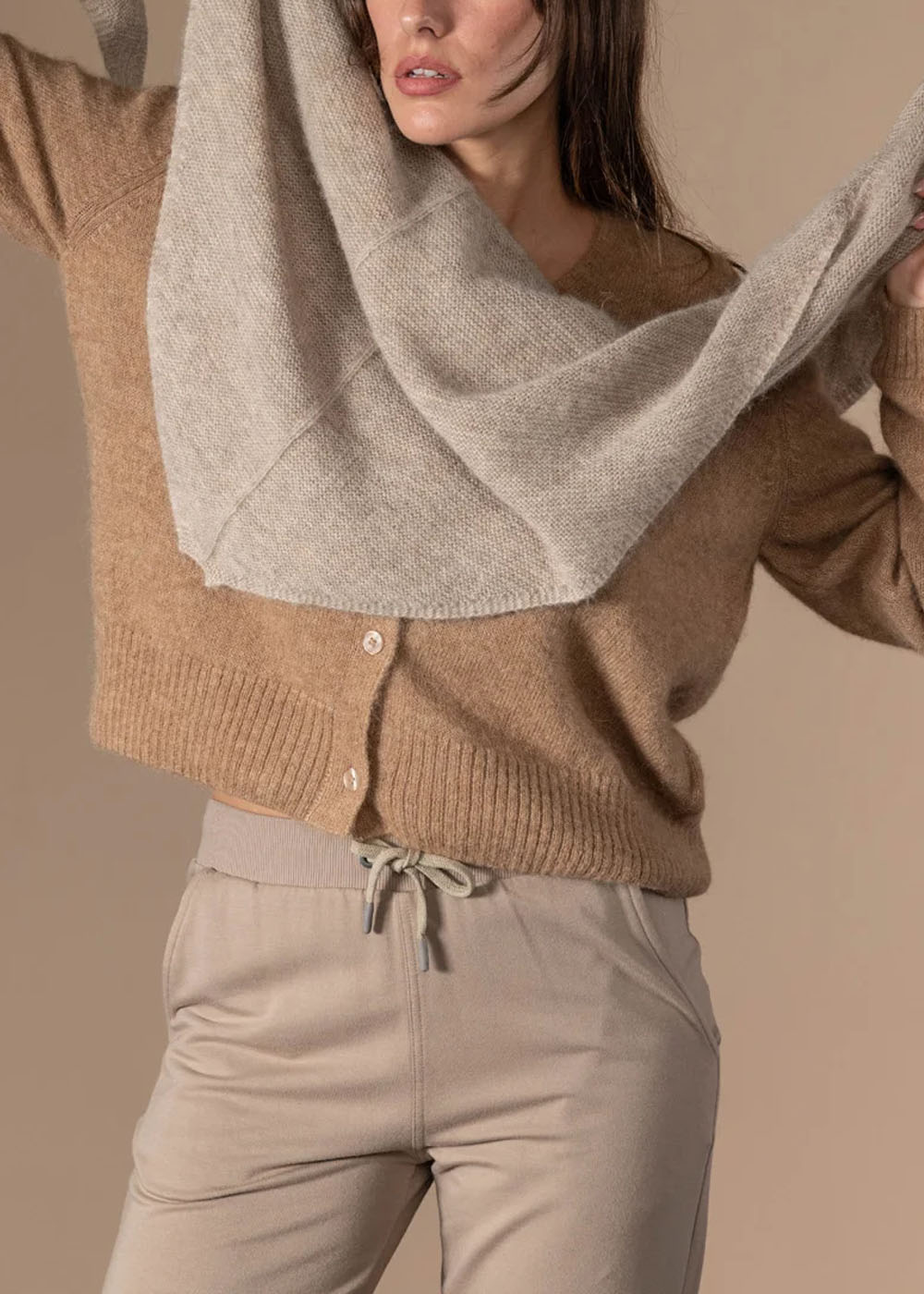 ECHARPE BANDANA ANN TUIL CERISE