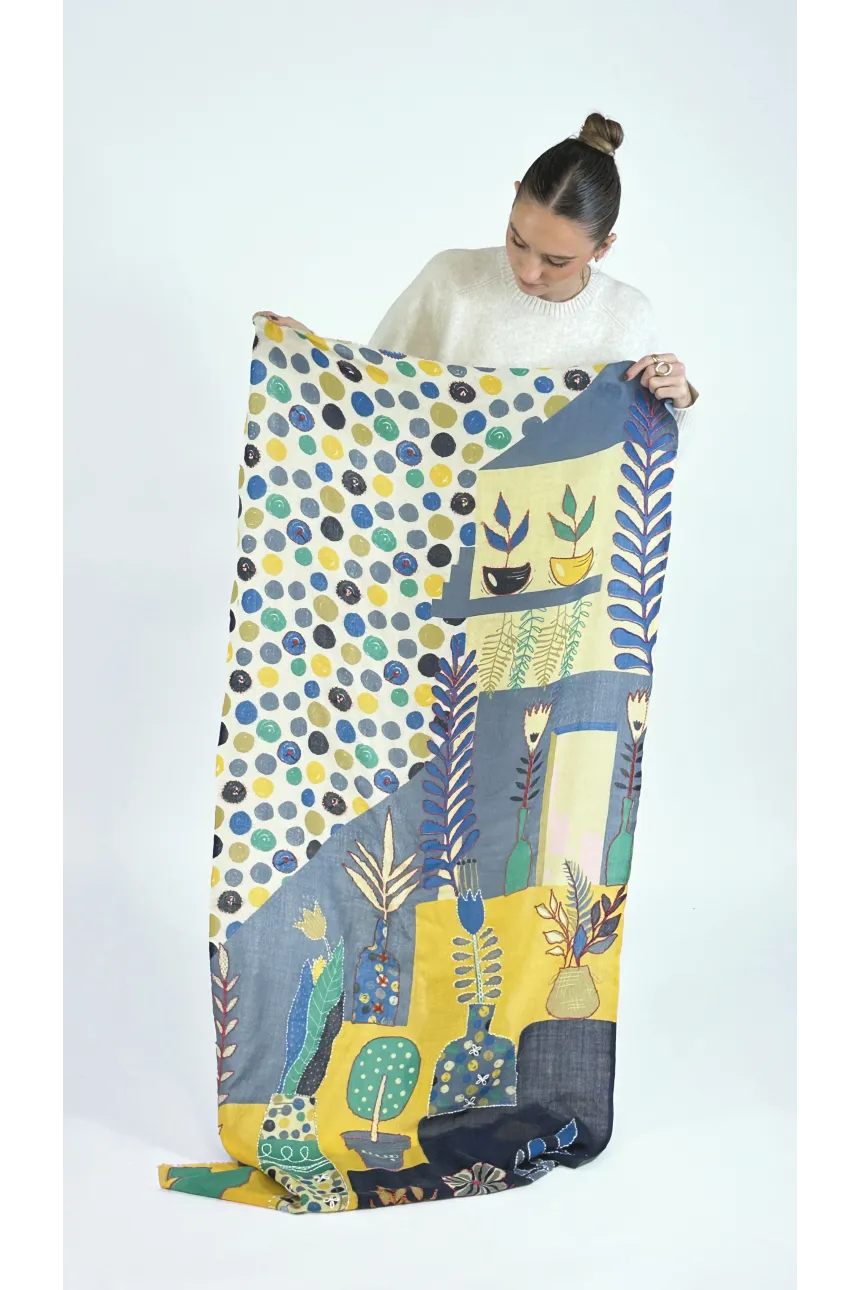 Foulard Storiatipic Atis bleu