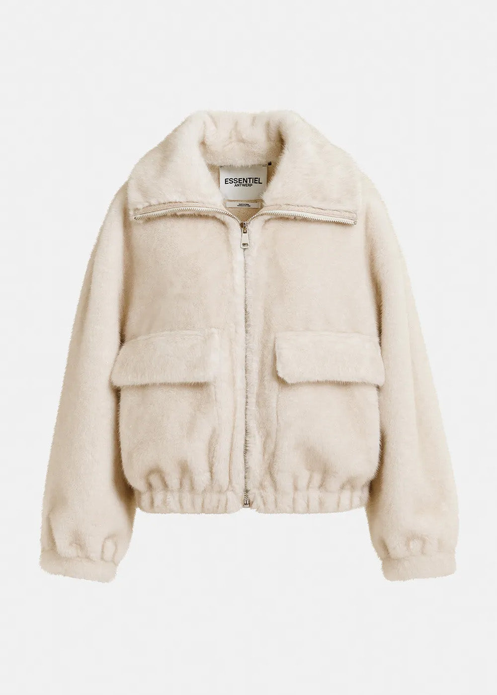 Blouson aviateur Essentiel Antwerp Genz blanc cassé, vue 7 – blouson aviateur femme | Ann Tuil