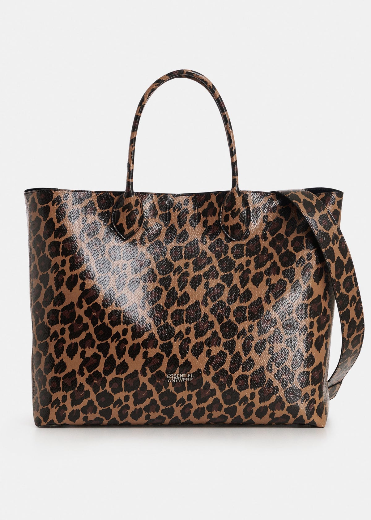 Cabas Essentiel Antwerp Konstantin marron et noir, vue 1 – cabas femme | Ann Tuil