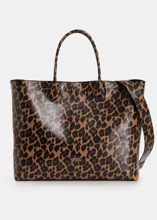 Cabas Essentiel Antwerp Konstantin marron et noir, vue 1 – cabas femme | Ann Tuil