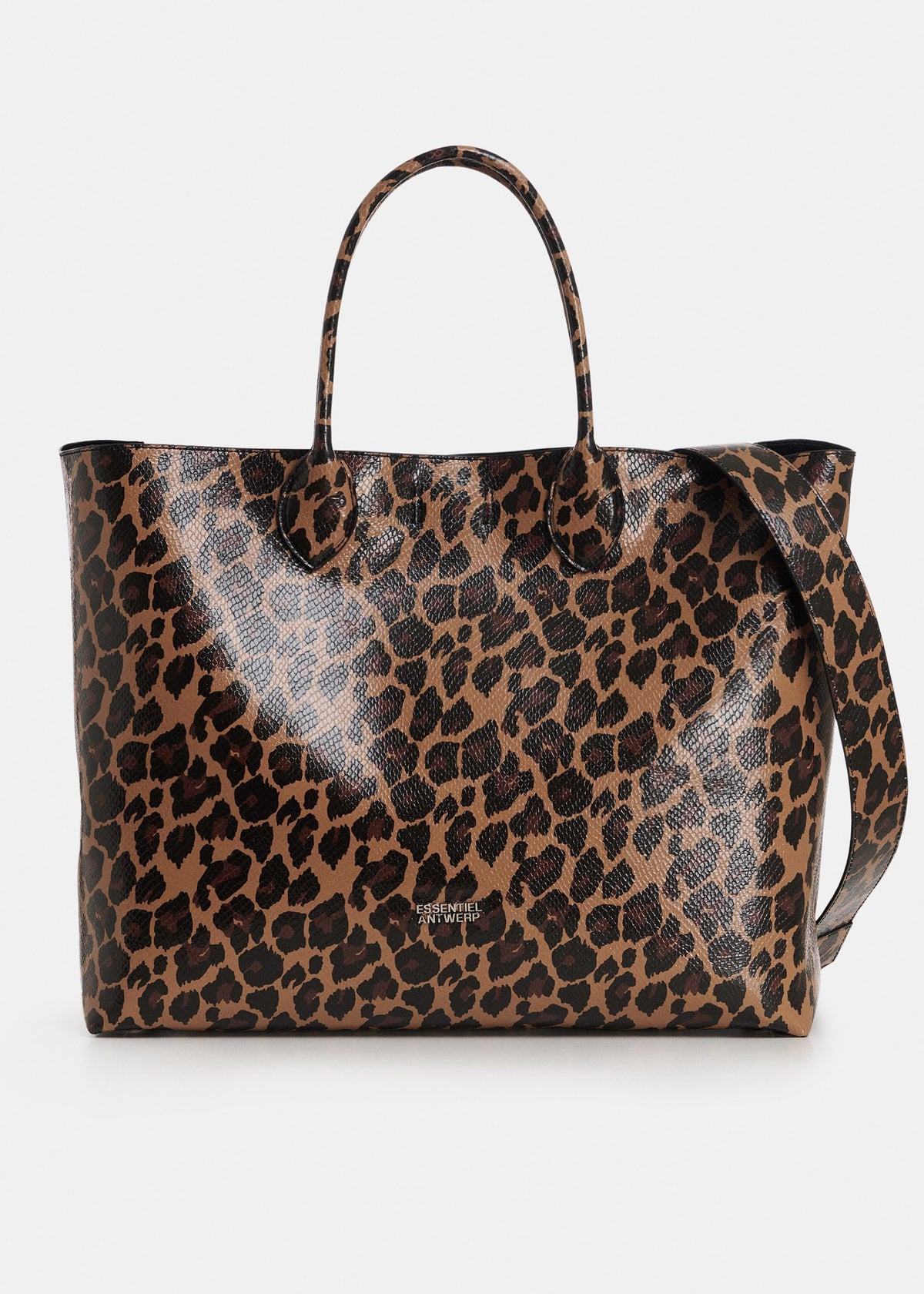Cabas Essentiel Antwerp Konstantin marron et noir, vue 3 – cabas femme | Ann Tuil