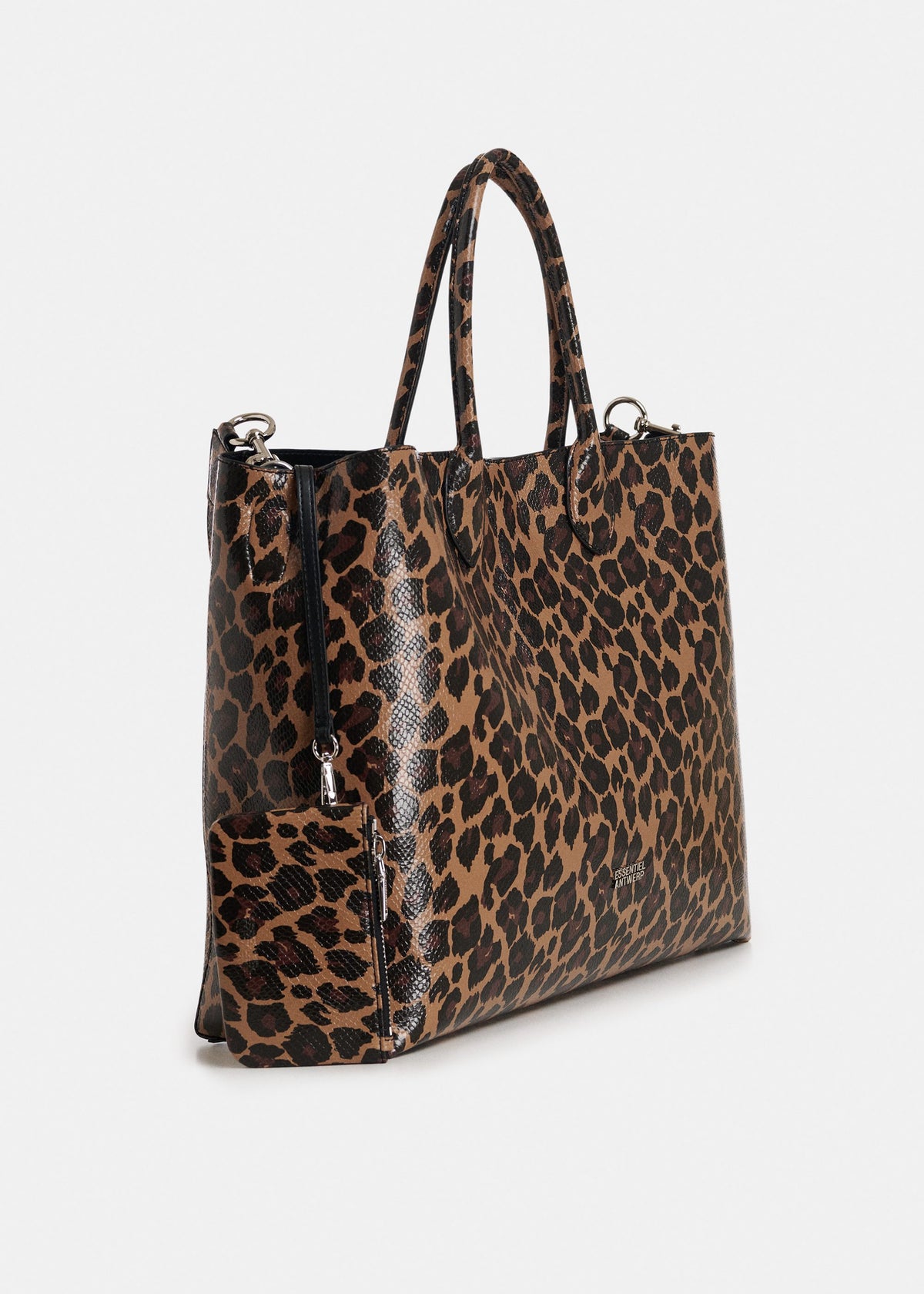 Cabas Essentiel Antwerp Konstantin marron et noir, vue 4 – cabas femme | Ann Tuil