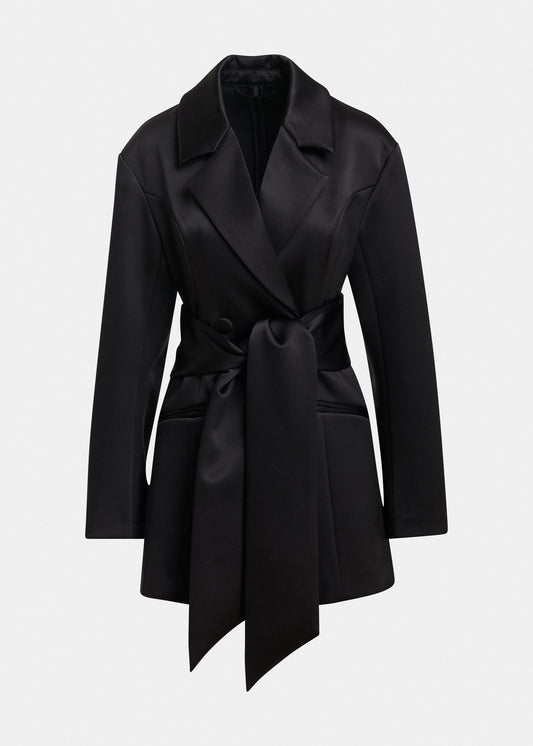 Mini robe Essentiel Antwerp Kassidy noir, vue 1 – mini robe femme | Ann Tuil
