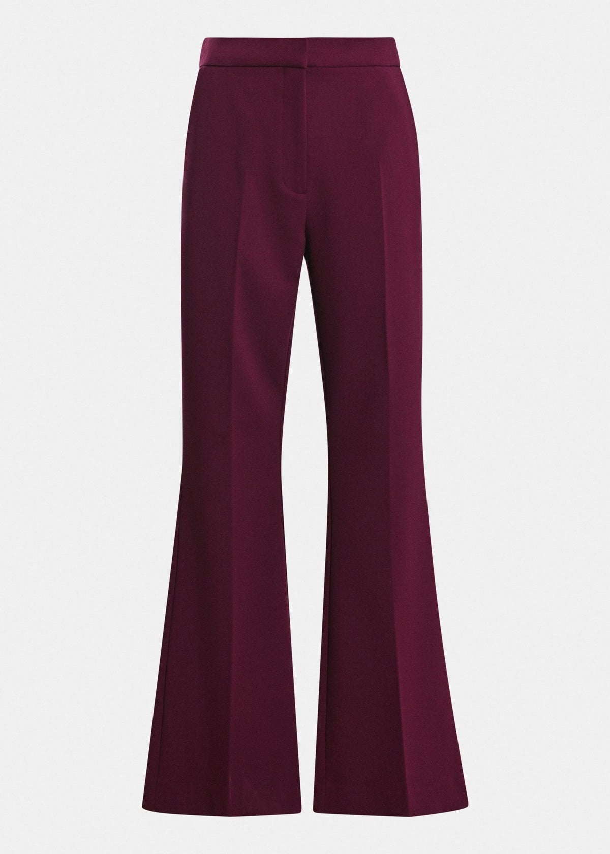 Pantalon évasé Essentiel Antwerp Keen bordeaux, vue 2 – pantalon évasé femme | Ann Tuil