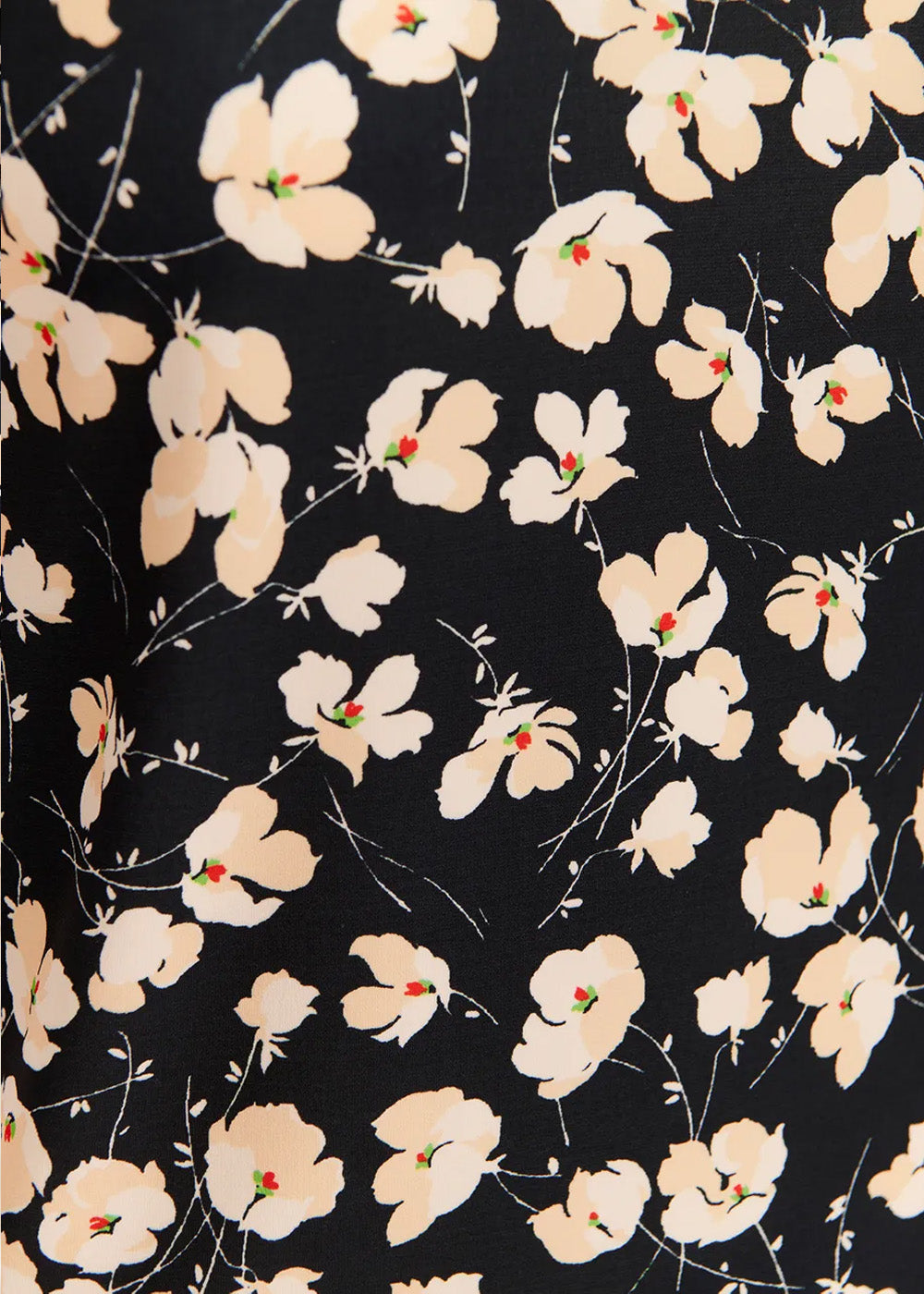 Pull Essentiel Antwerp Gilberto Printed Turtleneck blanc cassé, vue 9 – pull femme | Ann Tuil