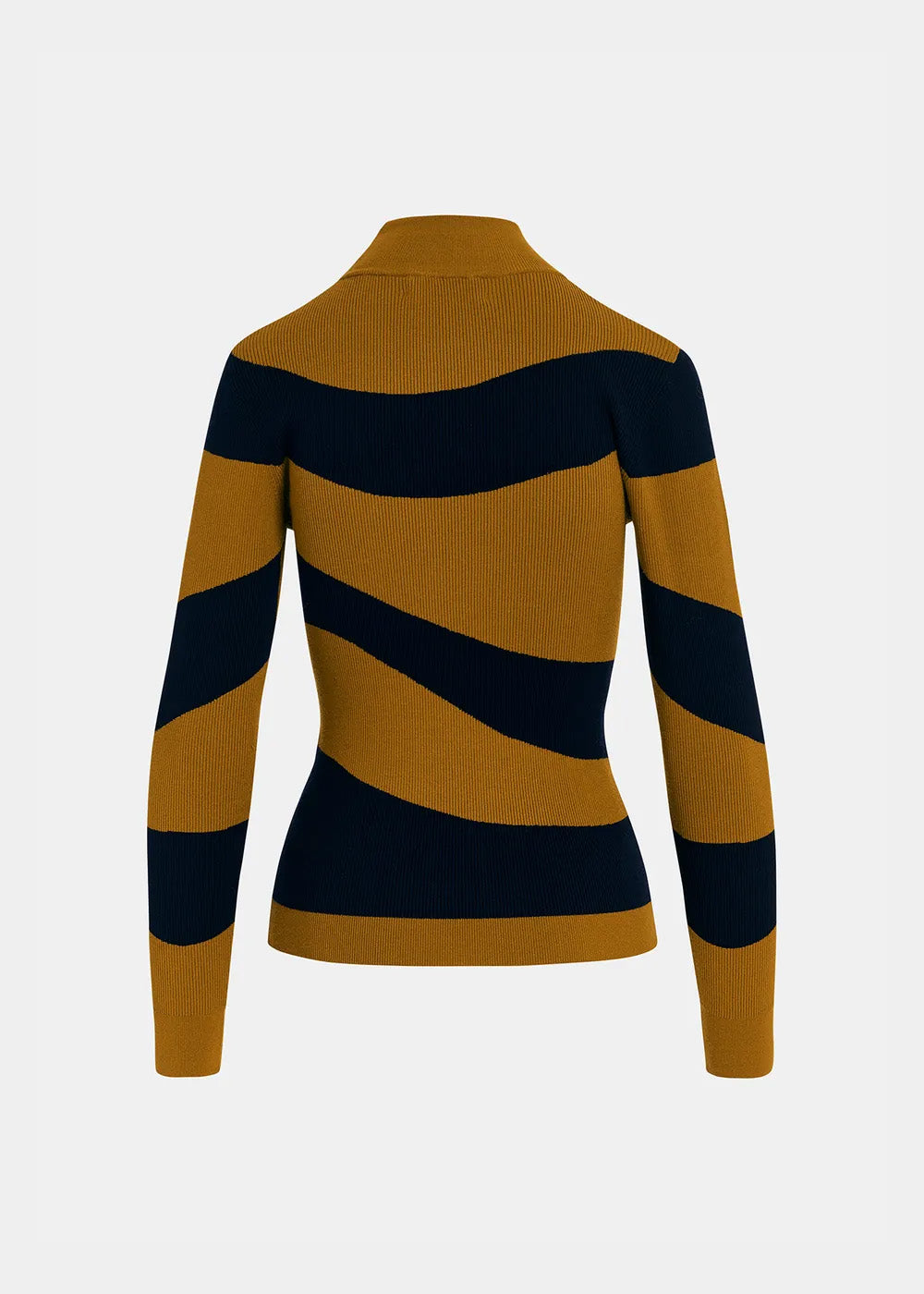 Pull Essentiel Antwerp Goose Wavy Knit Pull combo 4 toffee, vue 8 – pull femme | Ann Tuil