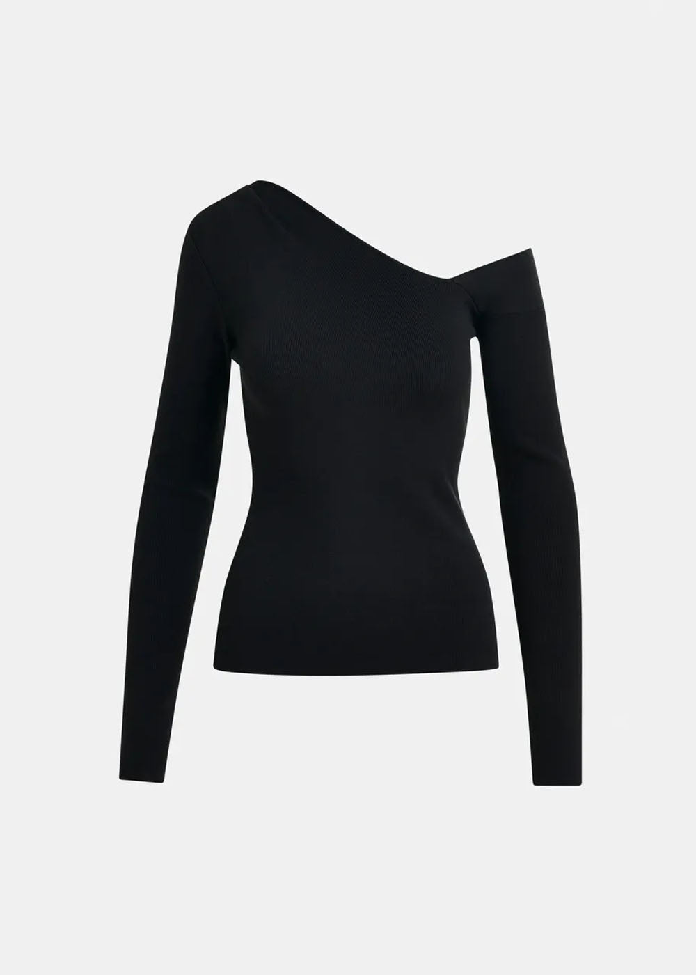 Pull Essentiel Antwerp Imeric Fitted Knit Pullover noir, vue 6 – pull femme | Ann Tuil