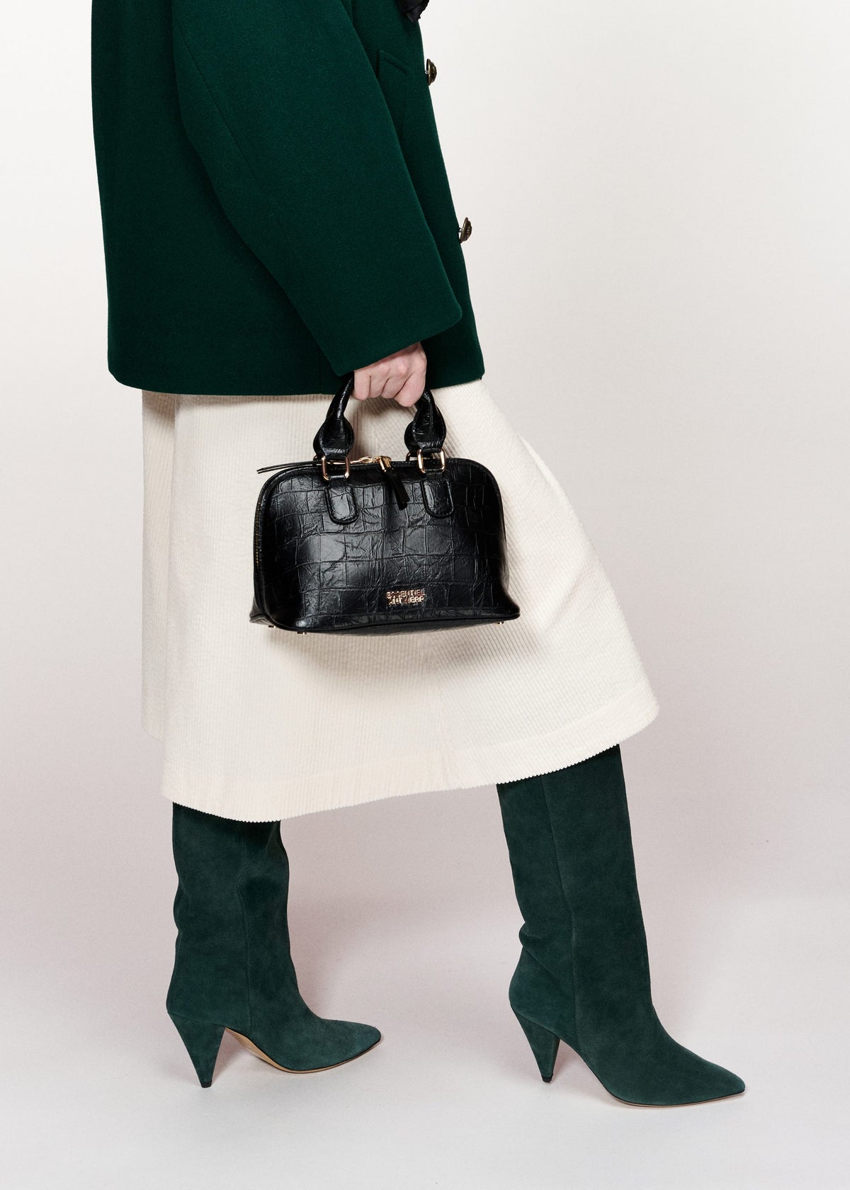 Sac Essentiel Antwerp Kamilla noir, vue 2 – sac femme | Ann Tuil
