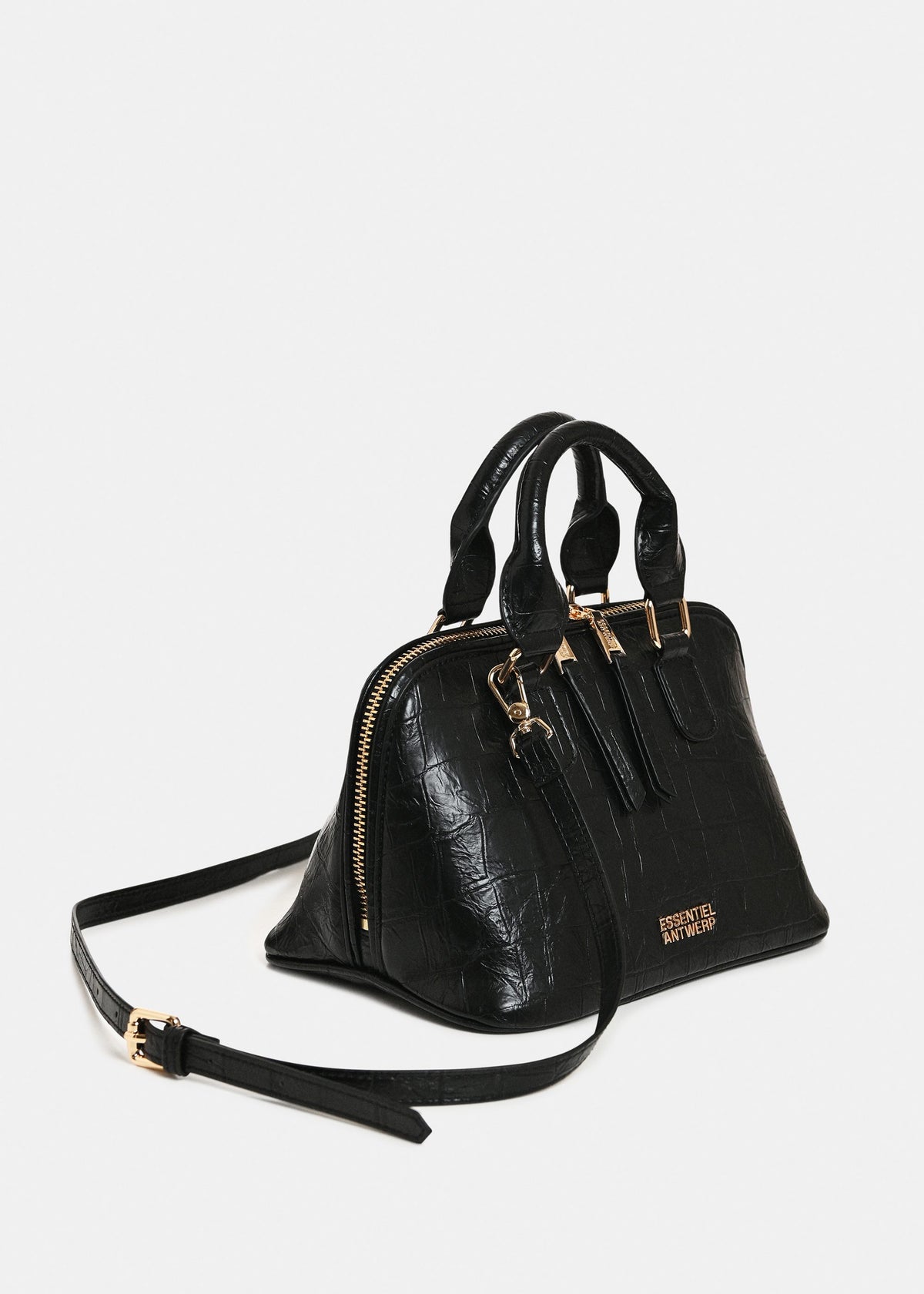 Sac Essentiel Antwerp Kamilla noir, vue 4 – sac femme | Ann Tuil