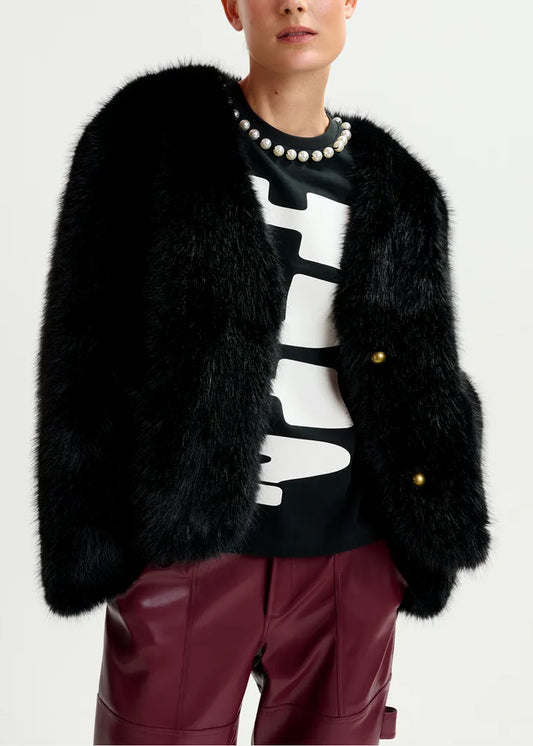 Veste Essentiel Antwerp Ijacket noir, vue 1 – veste femme | Ann Tuil