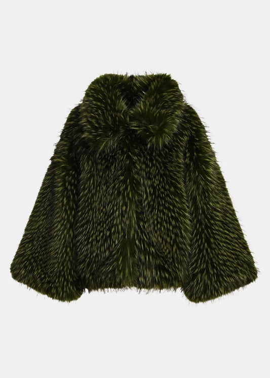Veste Essentiel Antwerp Kastanje vert, vue 1 – veste femme | Ann Tuil