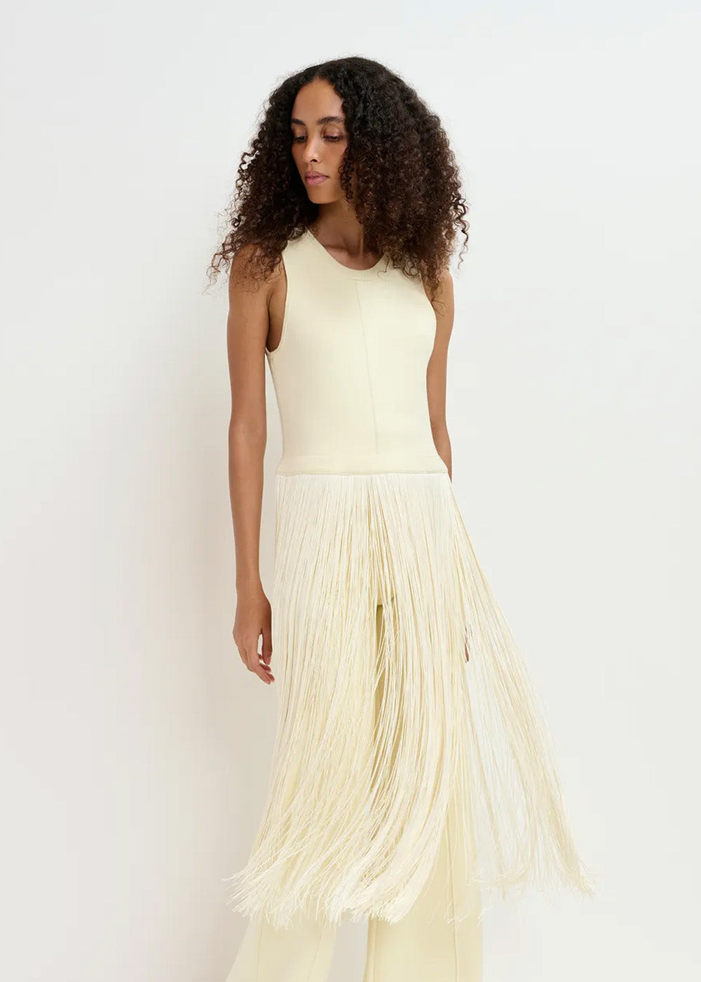 TOP ESSENTIEL ANTWERP GABBERS LONG FRINGE TOP