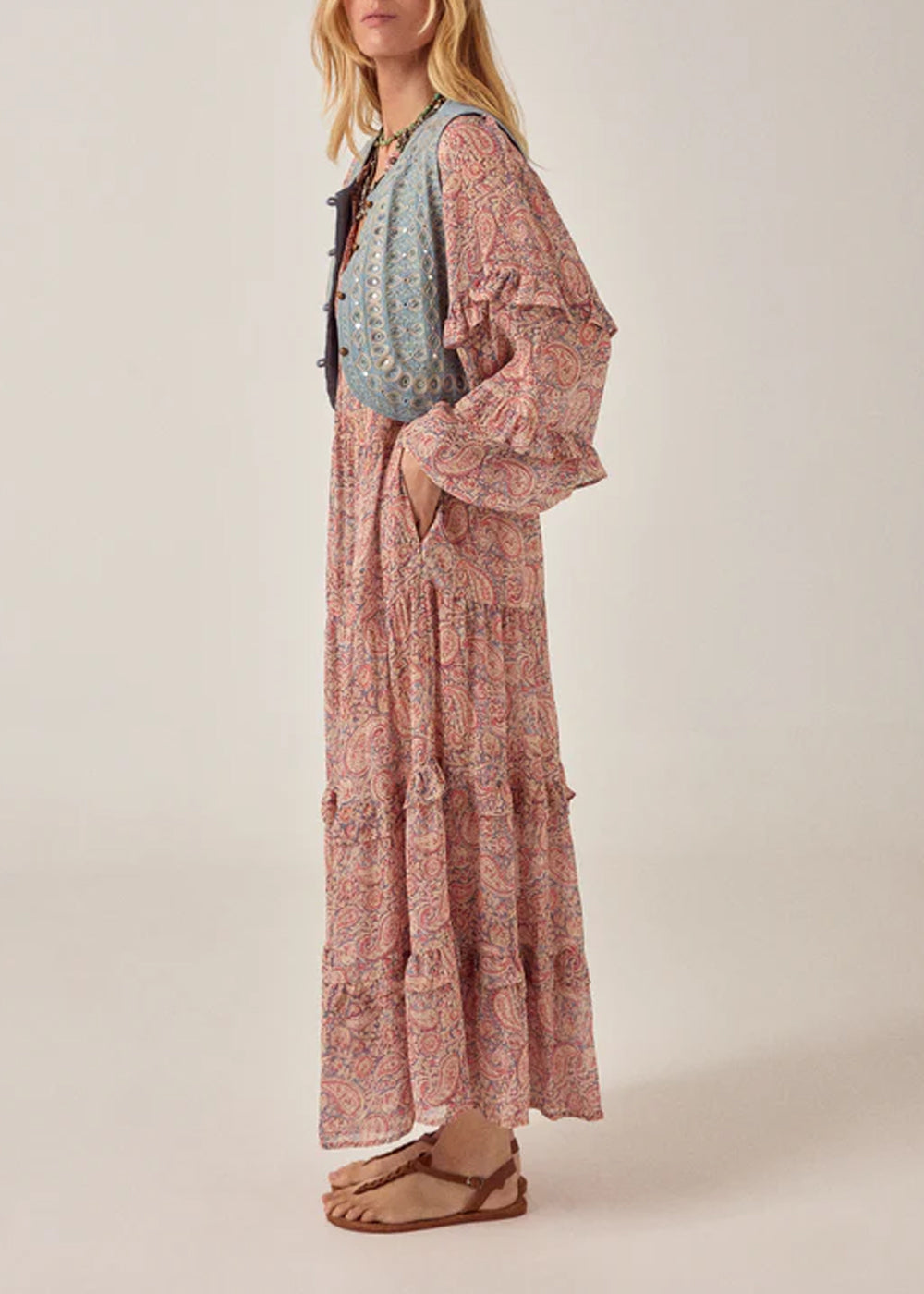 GILET SANS MANCHE BRODÉ MAISON HOTEL HALO MOON TREASURE