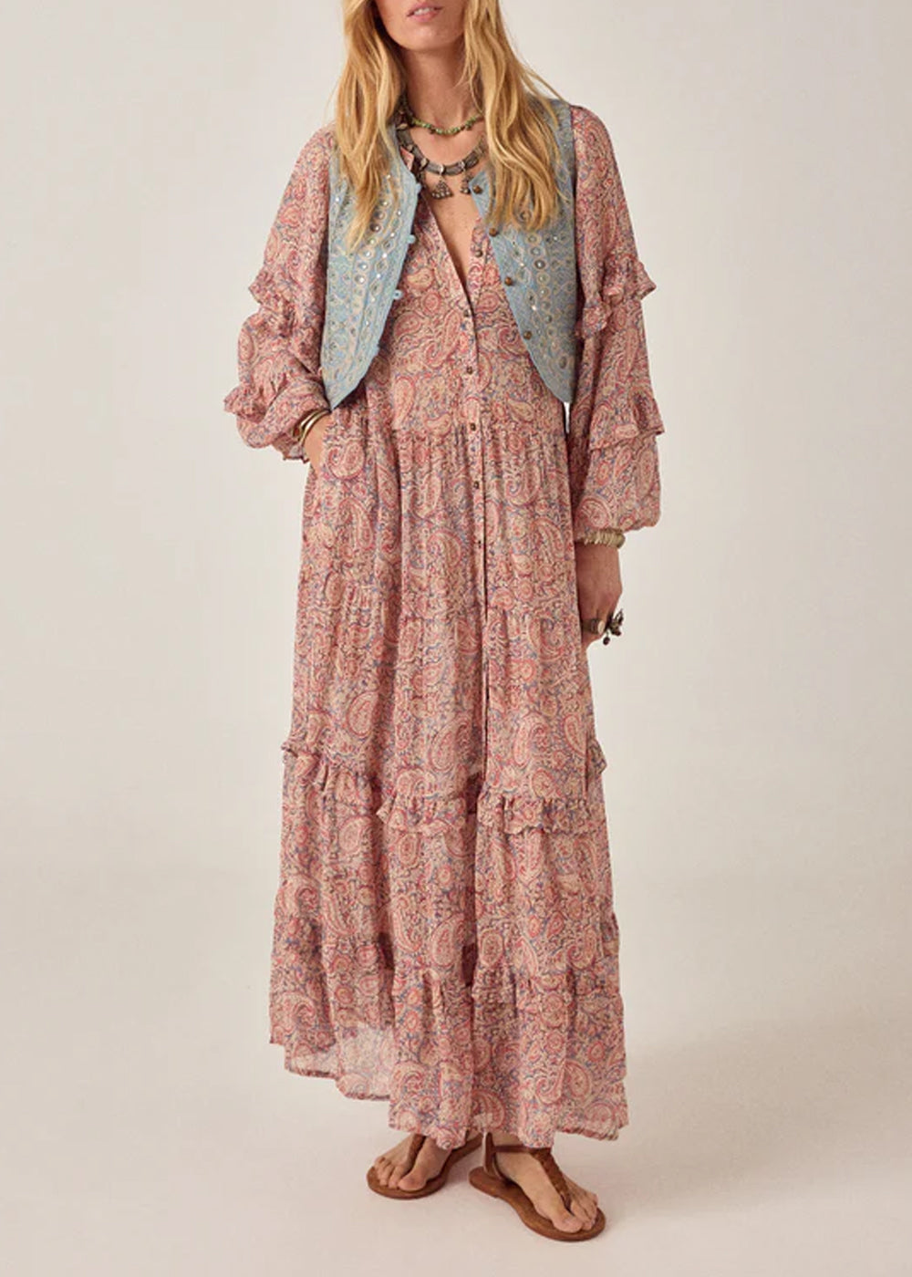 GILET SANS MANCHE BRODÉ MAISON HOTEL HALO MOON TREASURE