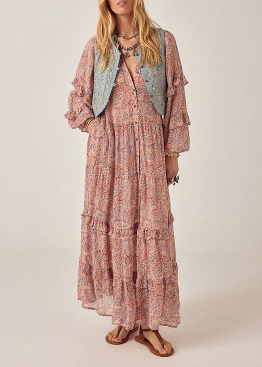GILET SANS MANCHE BRODÉ MAISON HOTEL HALO MOON TREASURE