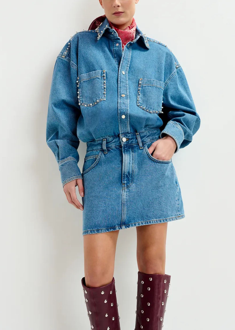 ROBE DENIM ESSENTIEL ANTWERP ILENE