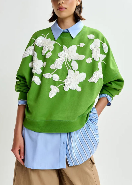 PULL ESSENTIEL ANTWERP JAGA EMBROIDERED SWEATSHIRT