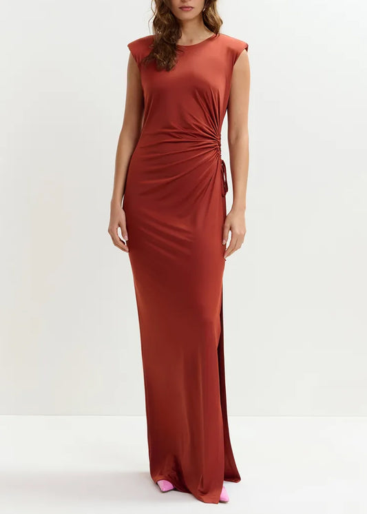 ROBE ESSENTIEL ANTWERP JOYE SHOULDERED JERSEY DRESS