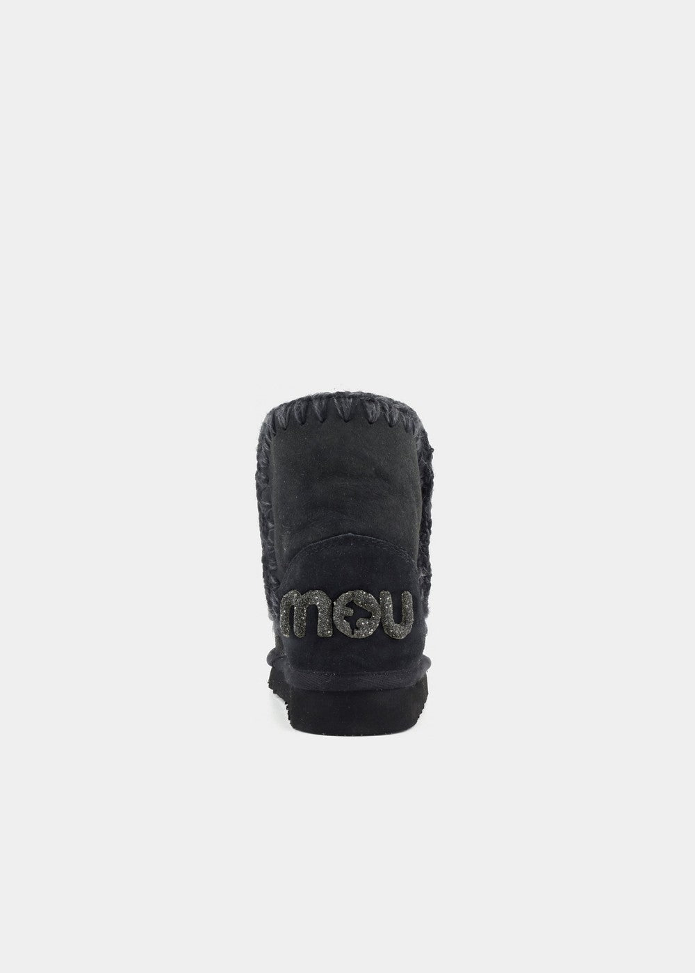 Boots Mou Eskimo 18 Glitter Logo en velours noir, vue 4 – boots femme | Ann Tuil