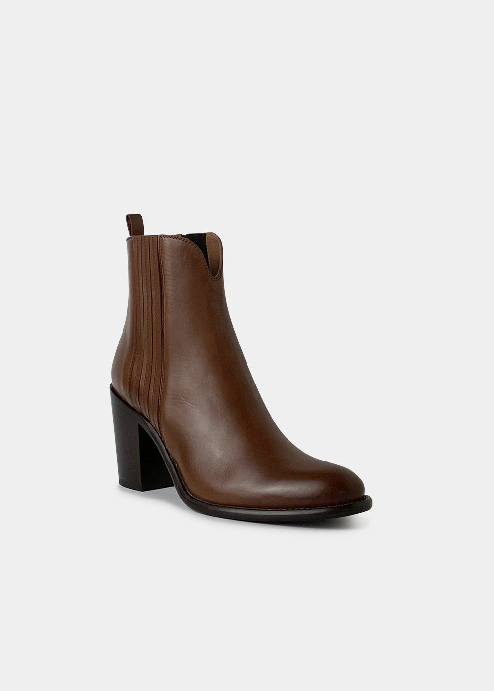 Boots Sartore Sablier SR4236 en cuir camel, vue 2 – boots femme | Ann Tuil