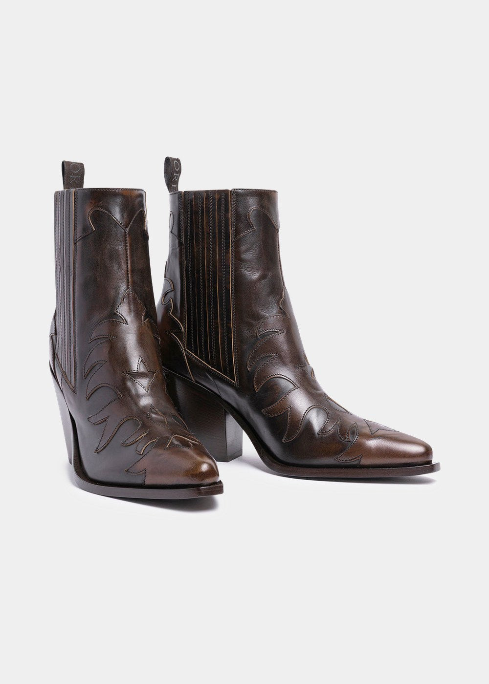 Boots Sartore Season SR3921 en cuir marron, vue 2 – boots femme | Ann Tuil