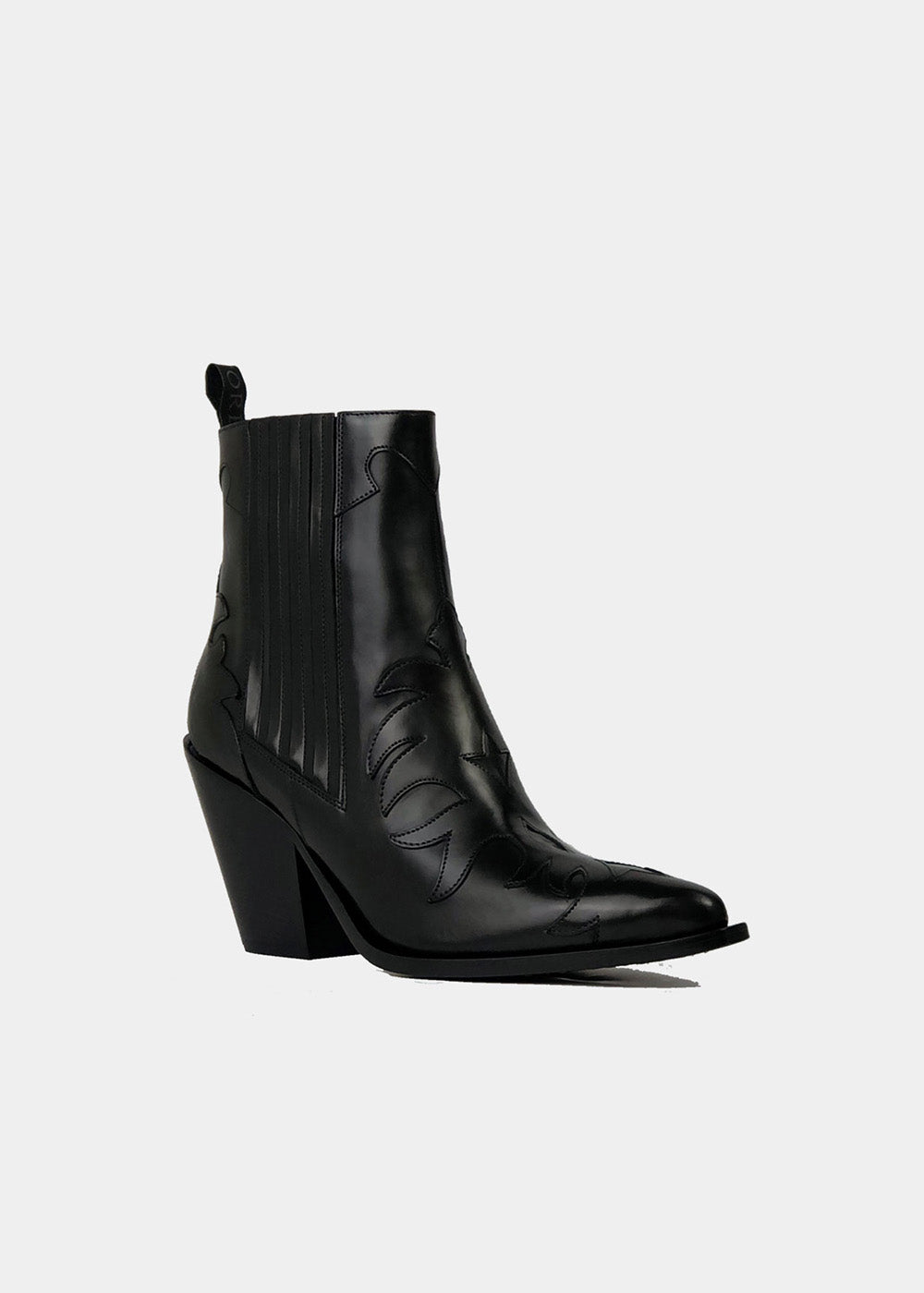 Boots Sartore Season SR3921 en cuir noir, vue 2 – boots femme | Ann Tuil