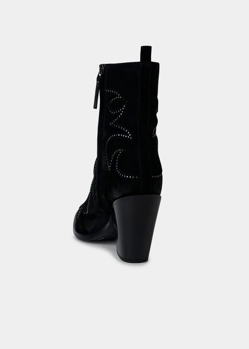 Boots Sartore Slide SR4507 en velours noir, vue 4 – boots femme | Ann Tuil