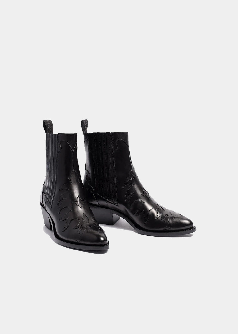Boots Sartore Soon SR3645 en cuir noir, vue 2 – boots femme | Ann Tuil