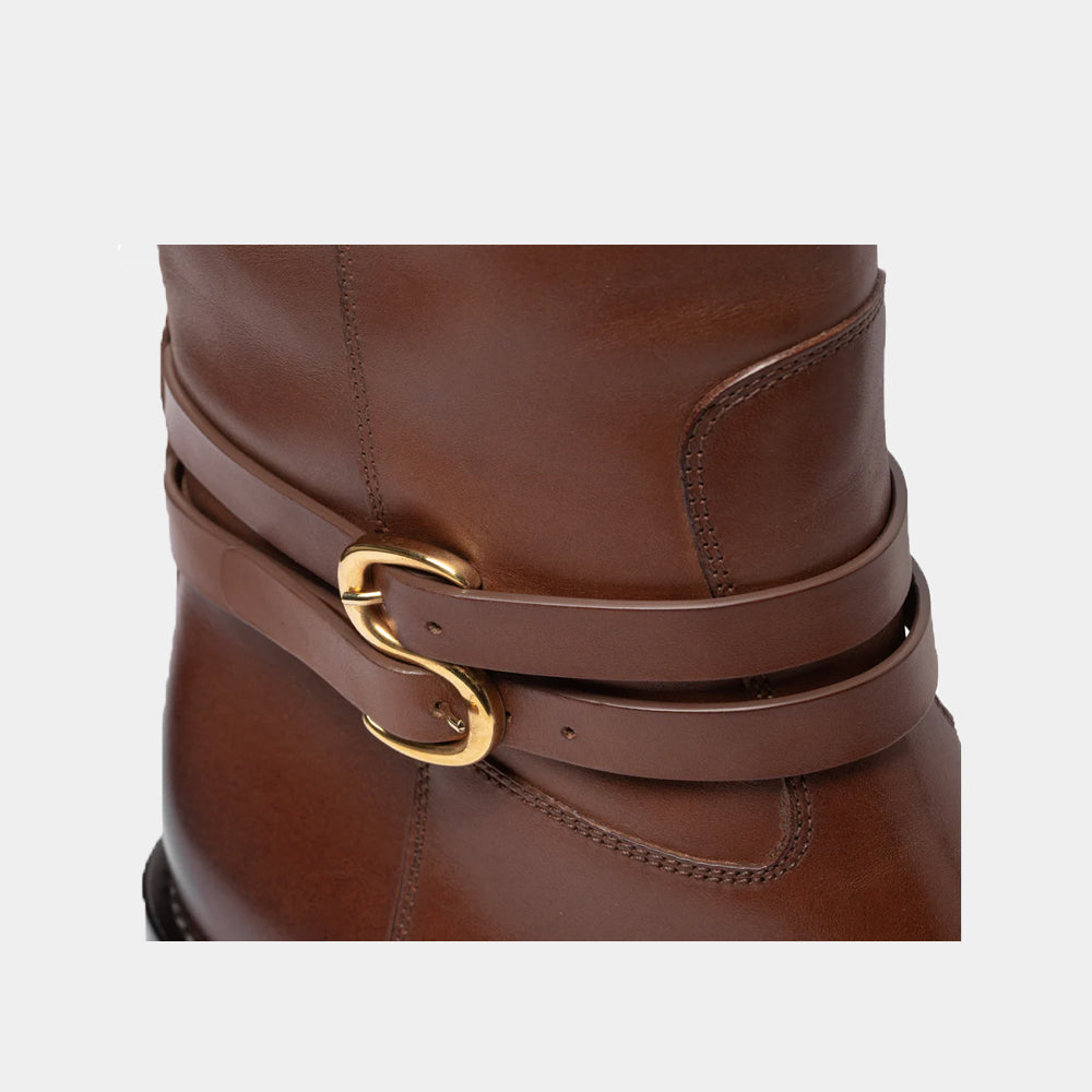 Bottes Sartore Souple SR4404 en cuir camel, vue 2 – bottes femme | Ann Tuil