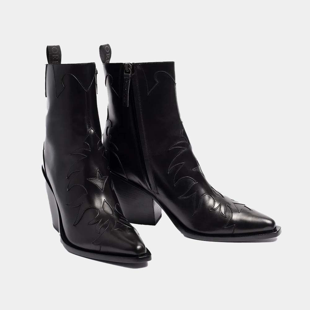Boots Sartore Suite SR3666 en cuir noir, vue 2 – boots femme | Ann Tuil