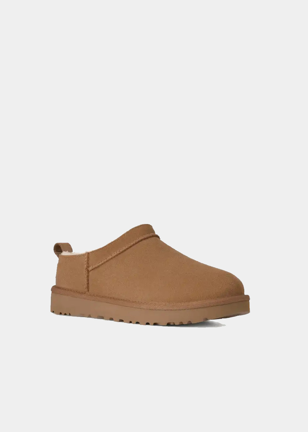 Mules UGG Classic Micro en velours et fourrure camel, vue 5 – chaussons mules fourrés femme | Ann Tuil