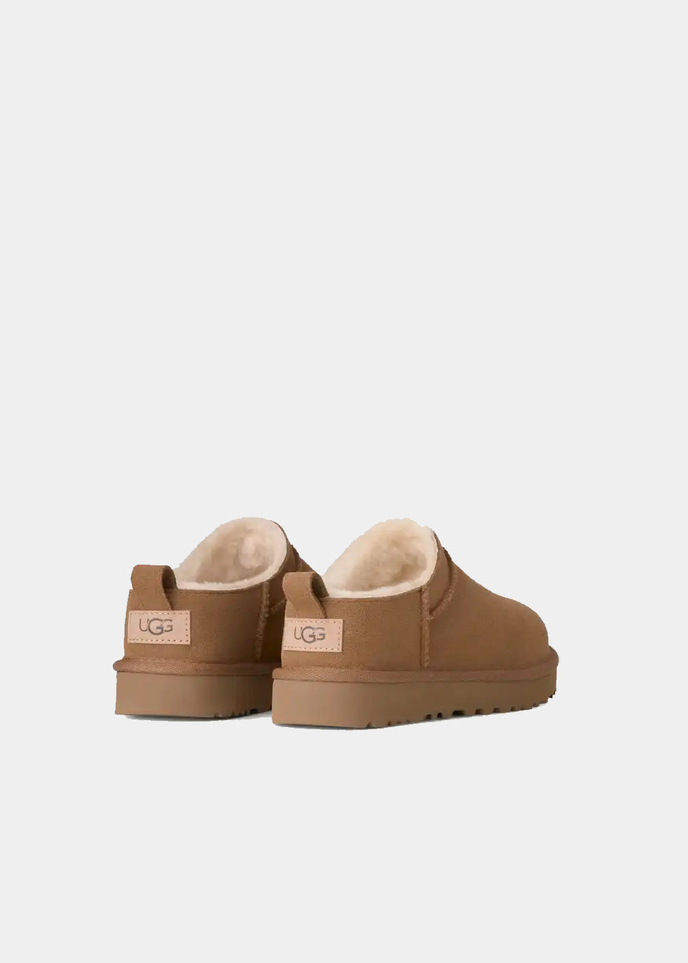 Mules UGG Classic Micro en velours et fourrure camel, vue 7 – chaussons mules fourrés femme | Ann Tuil