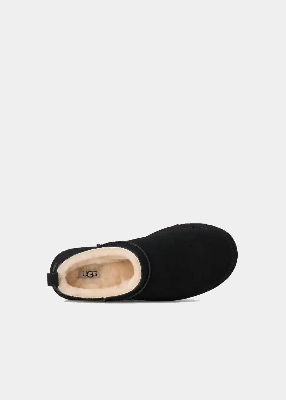 Mules UGG Classic Micro en velours et fourrure noir, vue 4 – chaussons mules fourrés femme | Ann Tuil