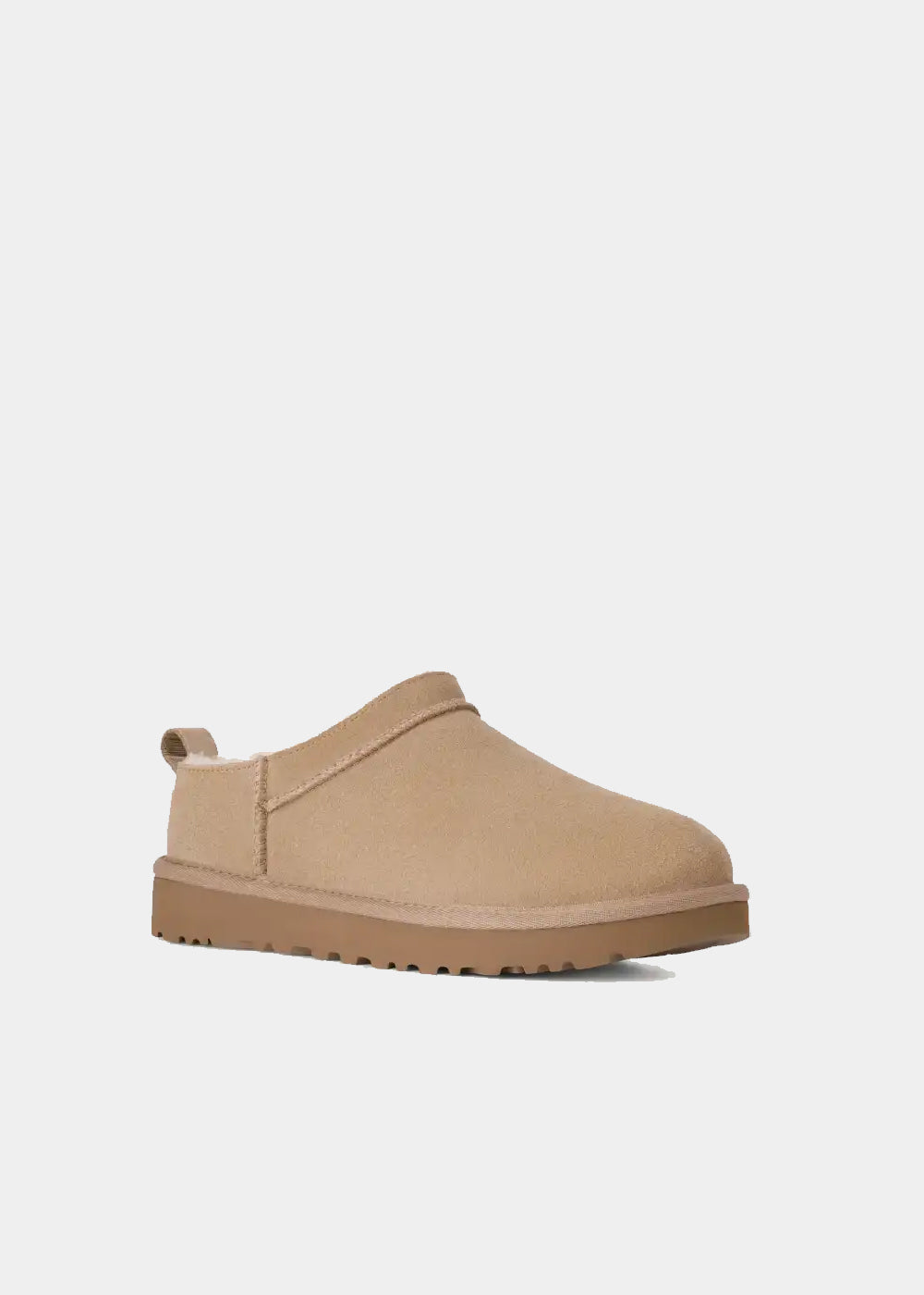 Mules UGG Classic Micro en velours et fourrure beige sand, vue 4 – chaussons mules fourrés femme | Ann Tuil
