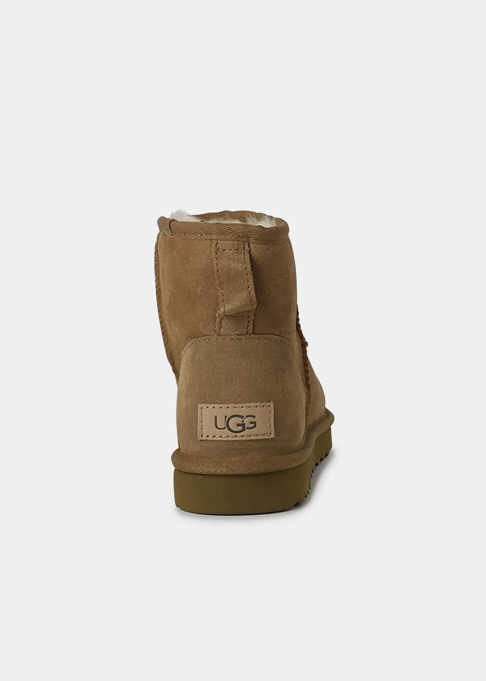 Boots UGG Classic Mini II en velours camel, vue 4 – bottines fourrées femme | Ann Tuil