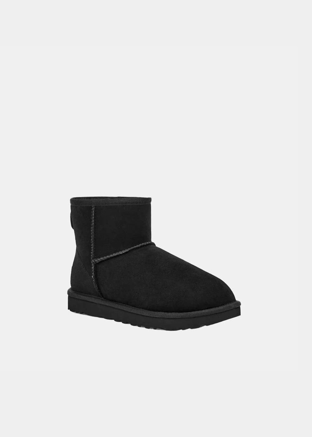 Boots UGG Classic Mini II en velours noir, vue 2 – bottines fourrées femme | Ann Tuil