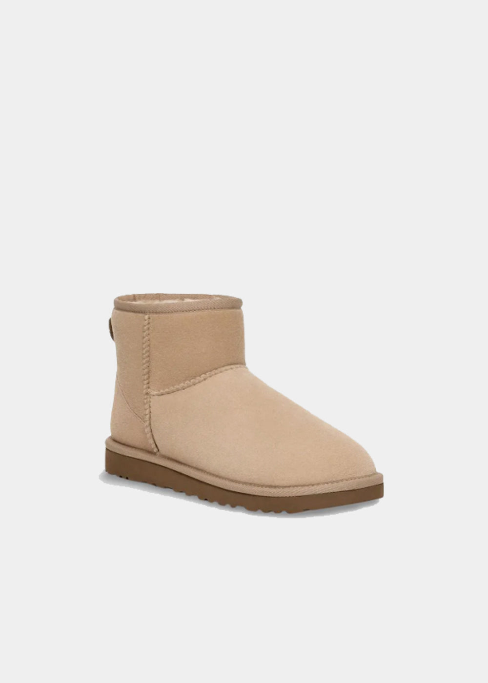 Boots UGG Classic Mini II en velours sable, vue 2 – bottines fourrées femme | Ann Tuil