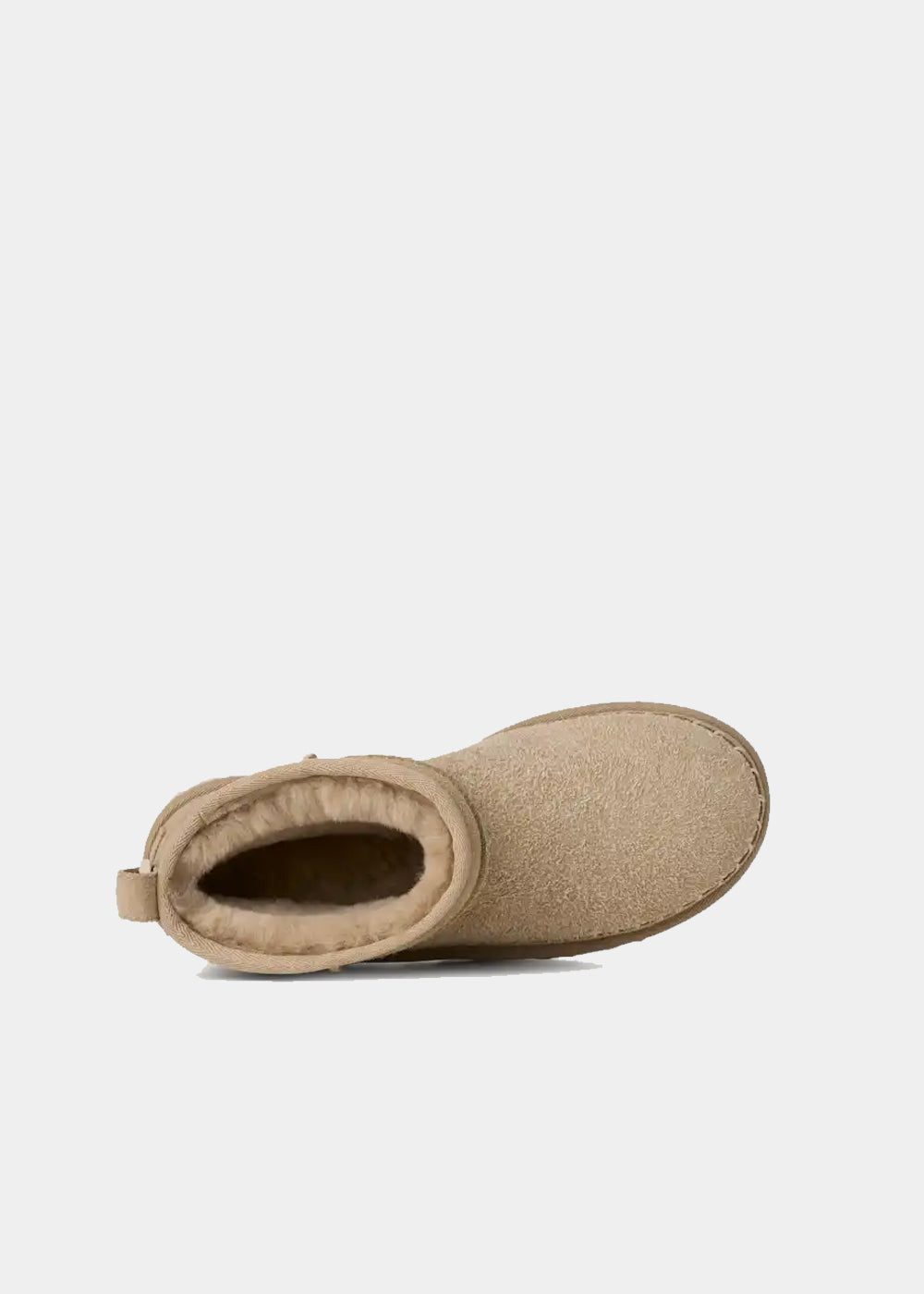 Boots UGG Classic Ultra Mini Biarritz en velours beige mustard seed, vue 4 – bottines fourrées femme | Ann Tuil