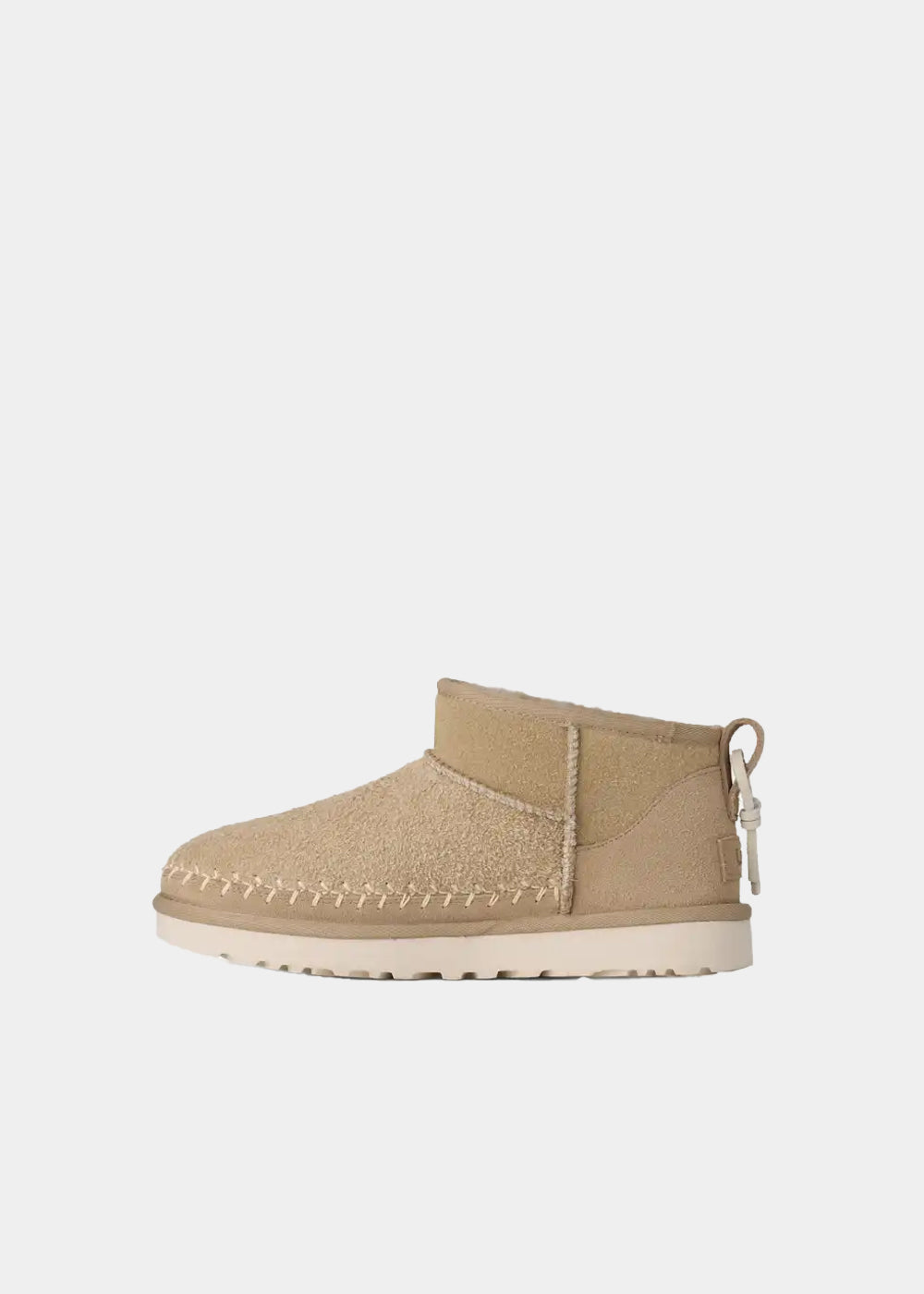 Boots UGG Classic Ultra Mini Biarritz en velours beige mustard seed, vue 5 – bottines fourrées femme | Ann Tuil