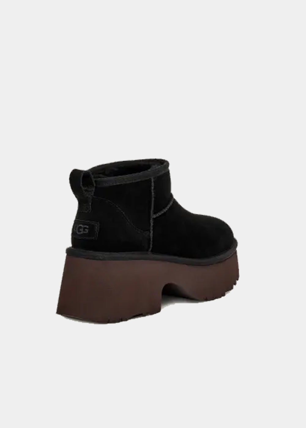 Boots UGG Classic Ultra Mini New Heights en velours noir, vue 4 – bottines à plateforme femme | Ann Tuil