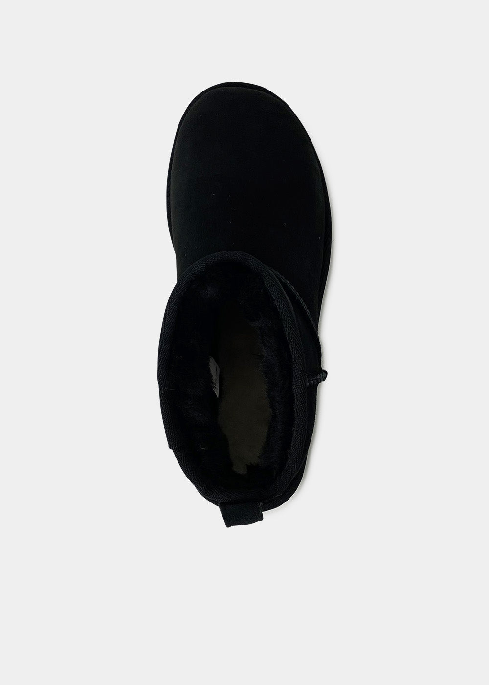 Boots UGG Classic Ultra Mini en velours noir, vue 3 – bottines fourrées femme | Ann Tuil