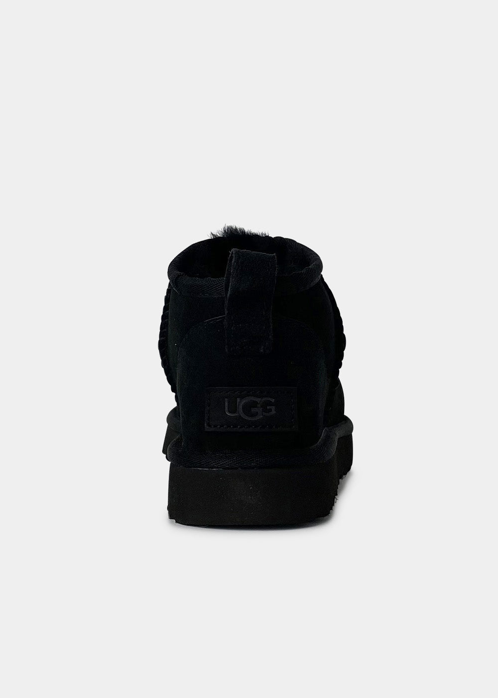 Boots UGG Classic Ultra Mini en velours noir, vue 4 – bottines fourrées femme | Ann Tuil