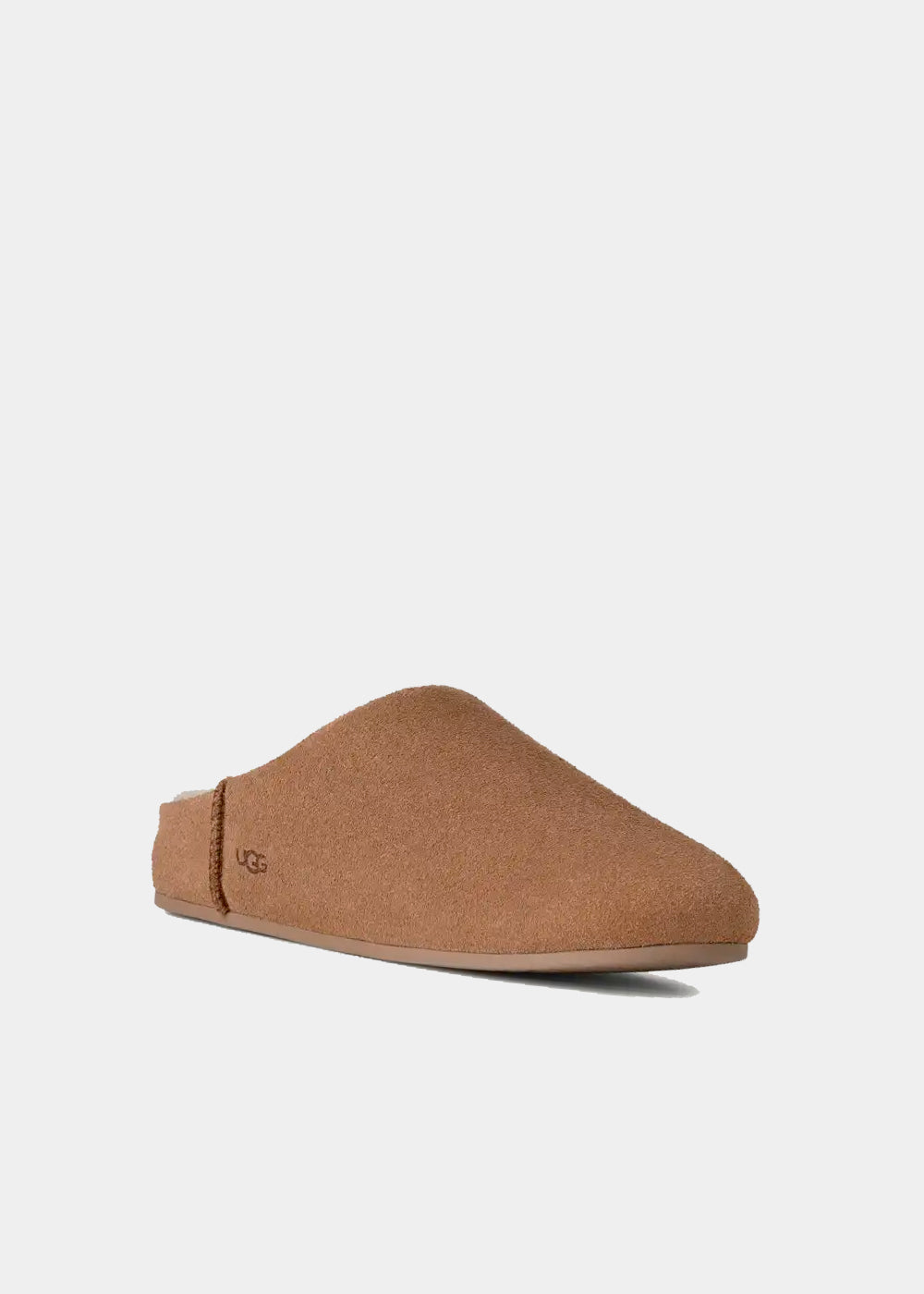 Slip-on UGG Elea en velours camel, vue 3 – mules sabots femme | Ann Tuil