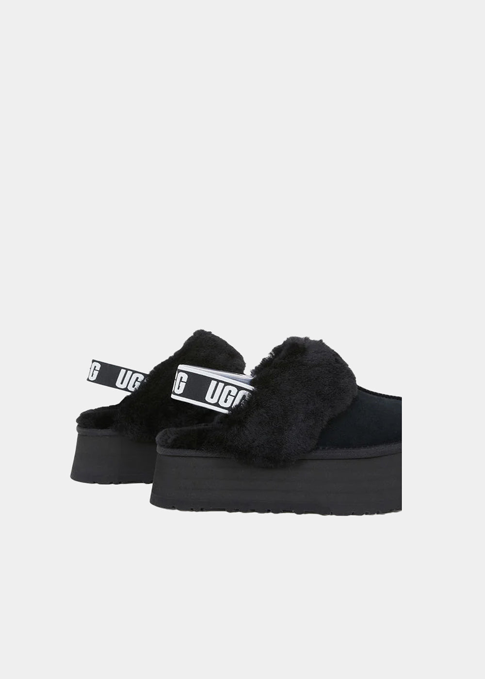 Mules UGG Funkette en velours noir, vue 5 – mules plateforme femme | Ann Tuil