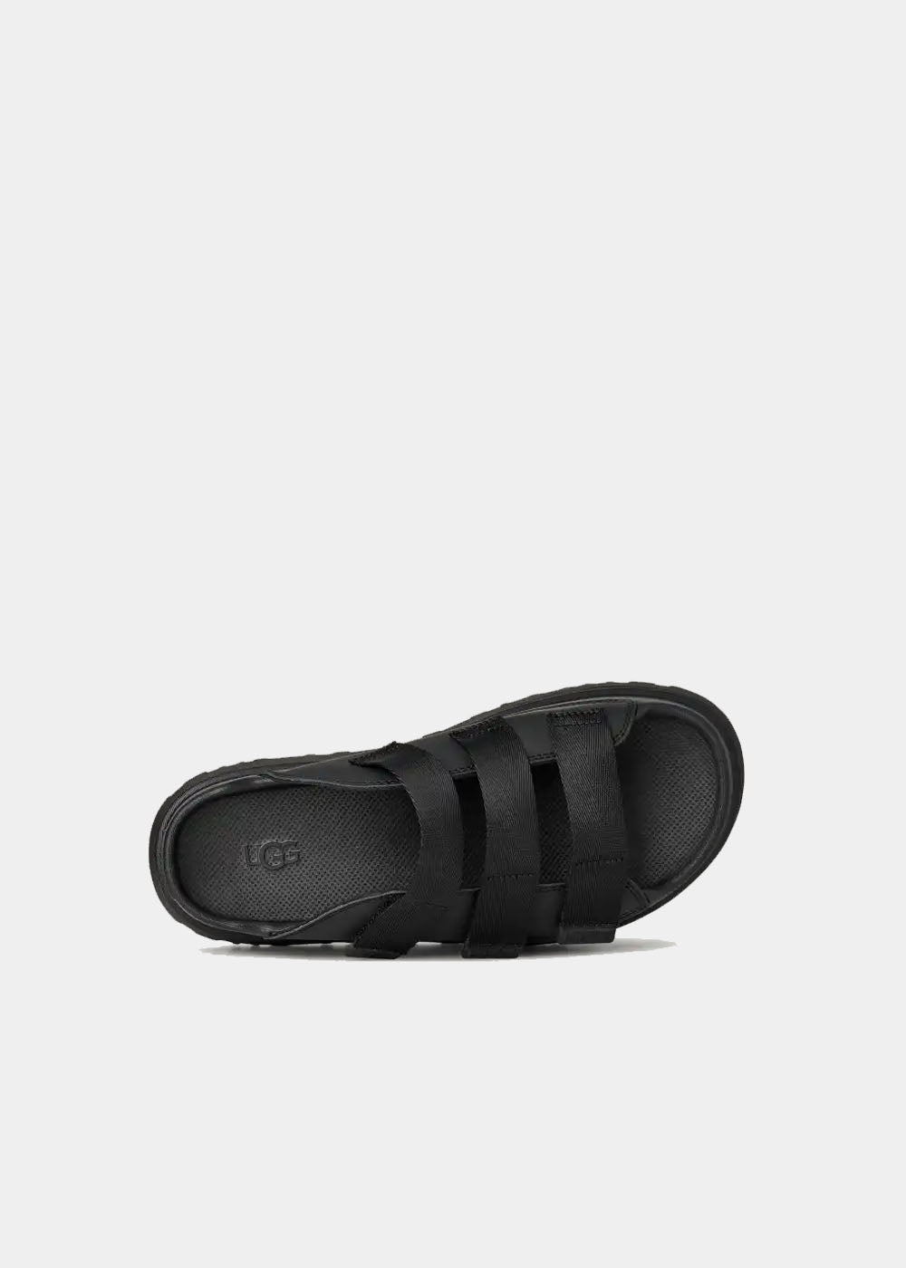 Sandales UGG Goldenglow Slide noir, vue 3 – mules plateforme femme | Ann Tuil