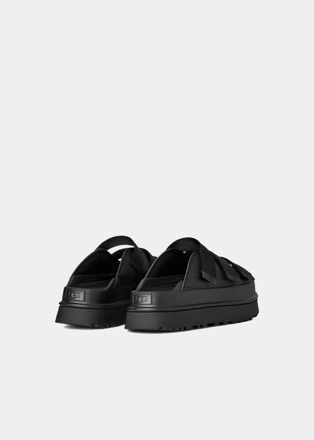 Sandales UGG Goldenglow Slide noir, vue 5 – mules plateforme femme | Ann Tuil