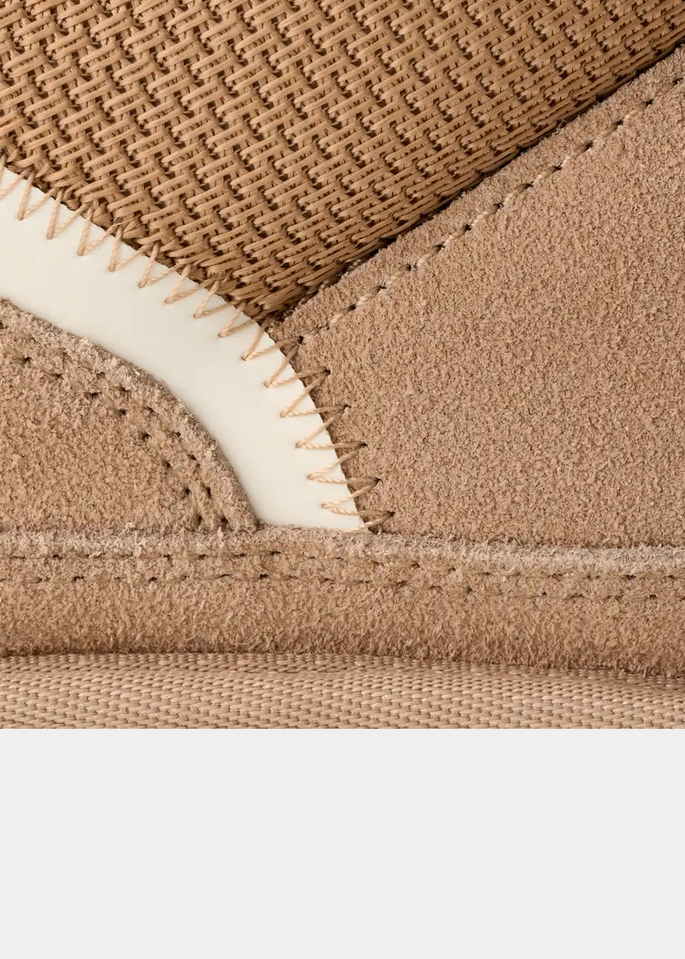 Sneakers UGG Lowmel en velours et fourrure beige sand, vue 6 – baskets fourrées femme | Ann Tuil